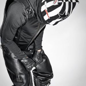 LCE Striped Patch Balaclava Beanie