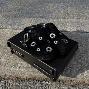 Aevis Bullet Hair Mule Clogs
