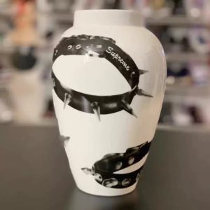 Supreme Spike Collar Ceramic Vase